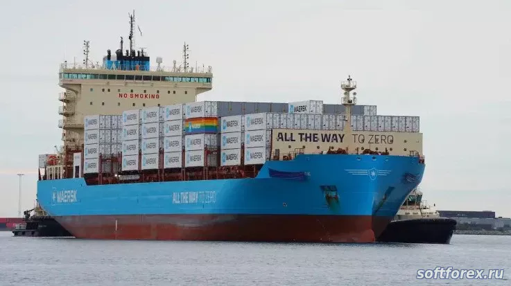 Судоходный гигант Maersk представил первое в мире судно